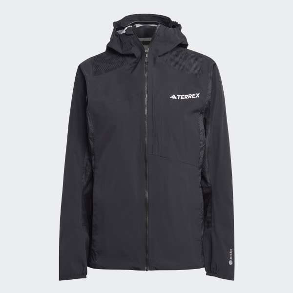 Adidas rain jacket black clearance
