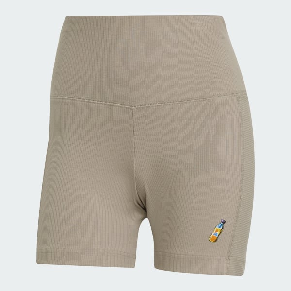 Beige adidas x Fortnite Biker Shorts
