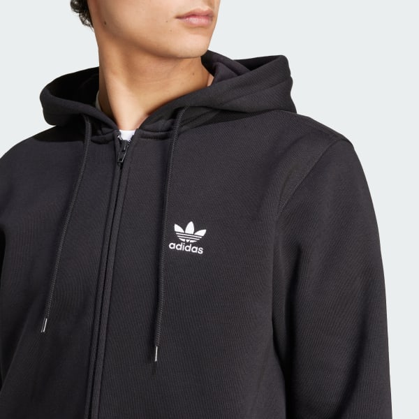 adidas Trefoil Essentials Full Zip Hoodie Black adidas Switzerland