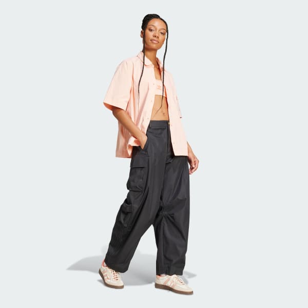 Rosa Camisa Essentials Ripstop Manga Corta