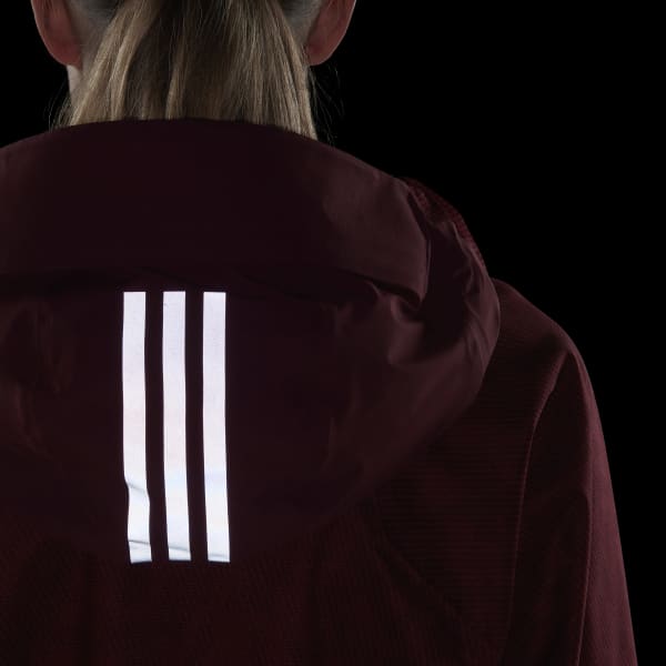 Burgundy Terrex Techrock RAIN.RDY anorak
