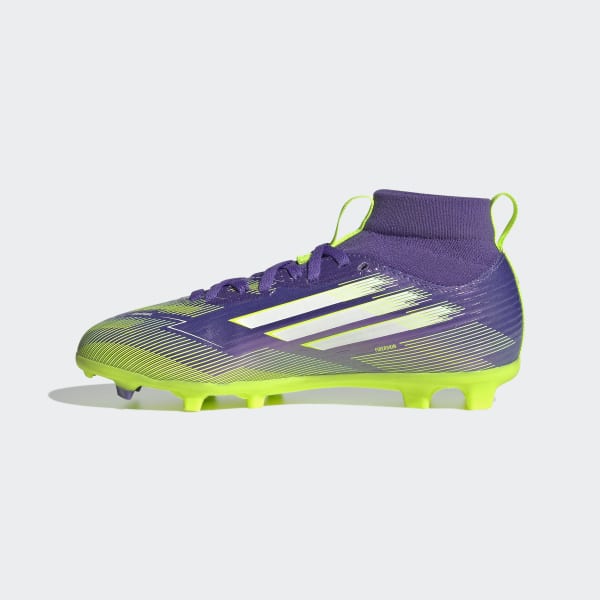 adidas F50 League Mid Firm/Multi-Ground Cleats Kids - Purple
