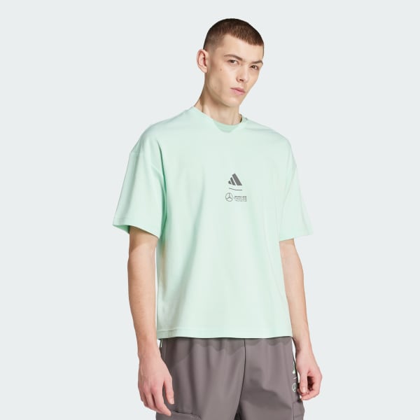 Gronn Mercedes - AMG Petronas Formula One Team Premium Woven T-skjorte