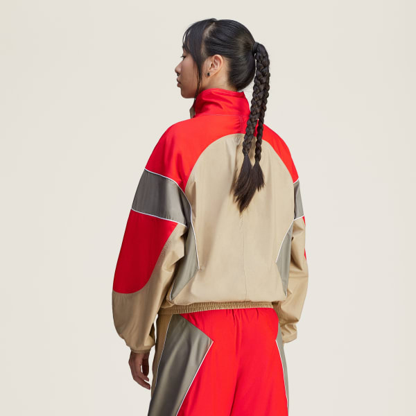 สีเบจ เสื้อแทรค adidas by Stella McCartney