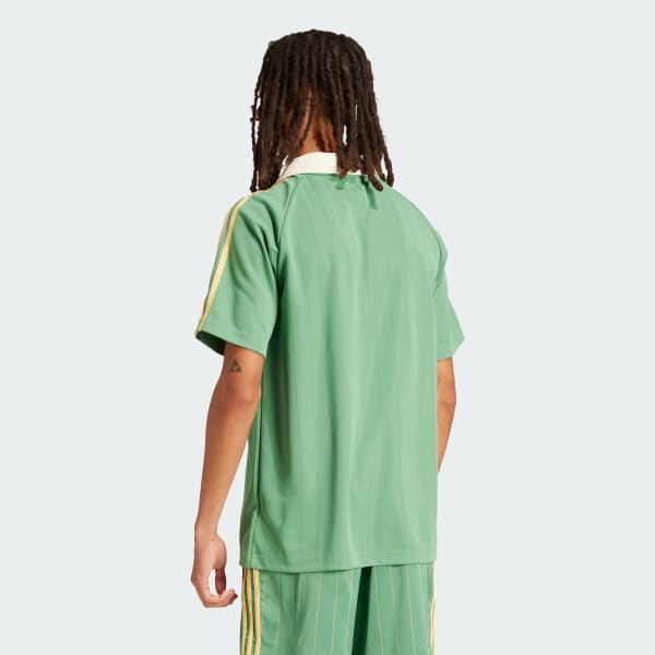 Verde Camiseta Pinstripe