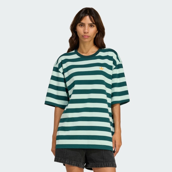 mau-xanh-la ÁO THUN NGẮN TAY KẺ SỌC ATHL DEPT ADIDAS ORIGINALS