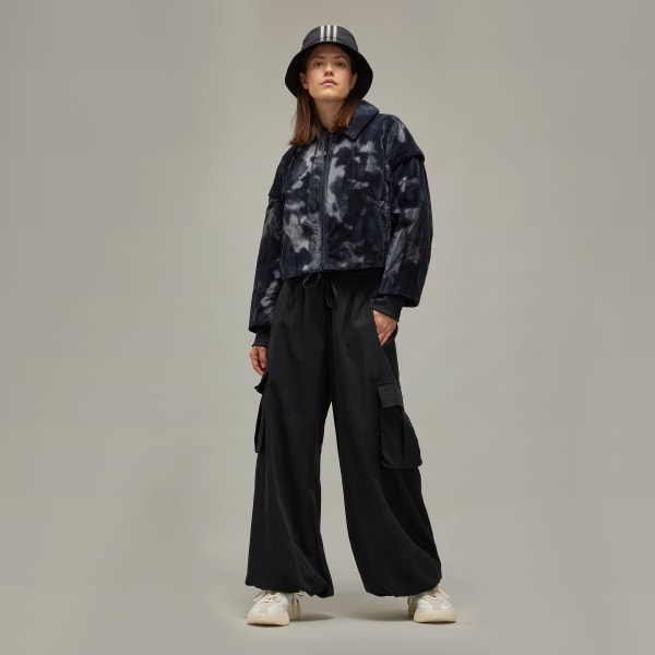 Black Y-3 Washed Twill Pants