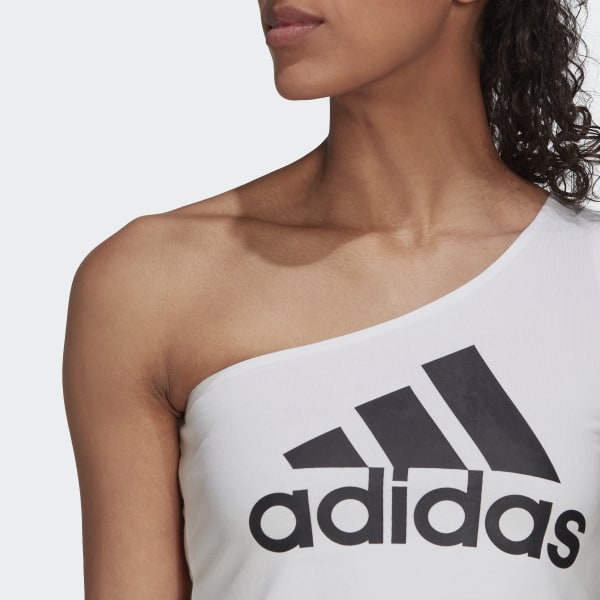 Blanco Polera sin Mangas Future Icons Badge of Sport CC808