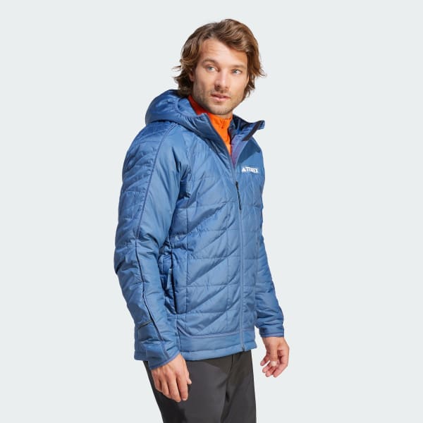 adidas Terrex Multi adidas | US Men\'s Hiking | Jacket Hooded Insulation Blue 