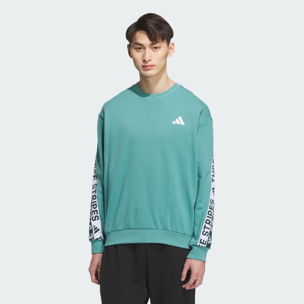 ブルー ワーディングパック ルーズフィット 厚手のフレンチテリー スウェットシャツ