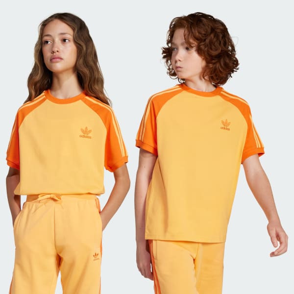 Orange Adicolor 3-Stripes Tee Kids