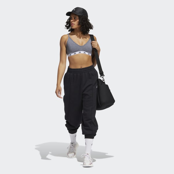 Grey adidas Purebare Light-Support Bra TJ657