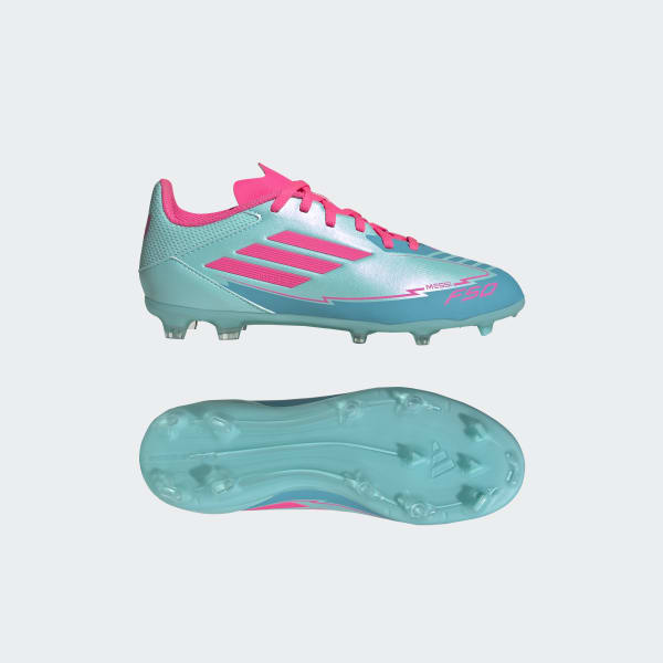 Zapatos de fútbol F50 League Messi Firme/Multi-Terreno Infantil