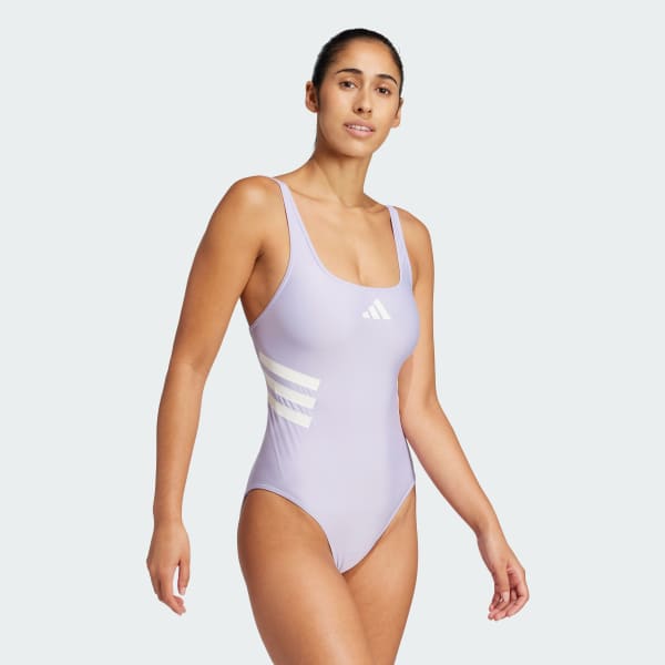 Lilla 3-Stripes U-back Badedrakt