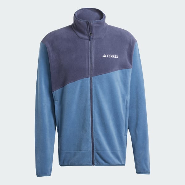 Azul Chaqueta de Forro Polar Terrex con Cierre Completo
