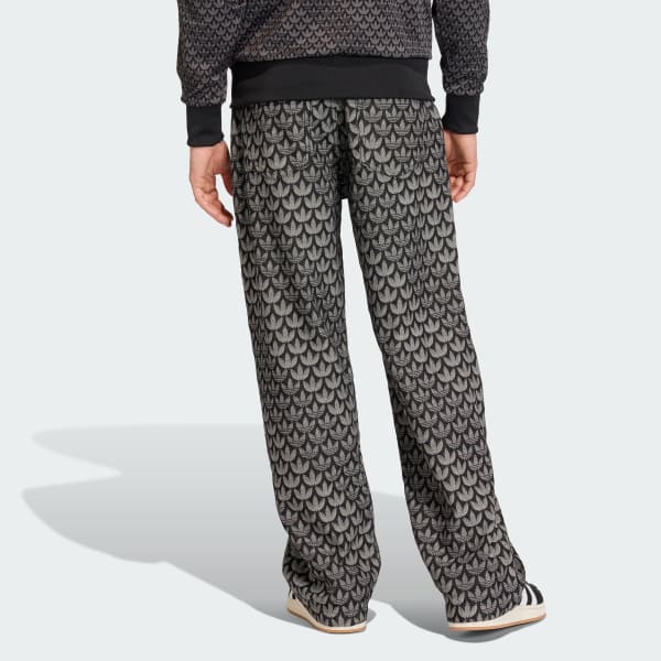 Siyah DENIM BOL MONOGRAM PANTOLON