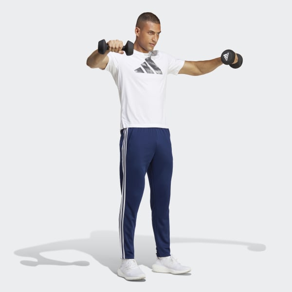 adidas Train Essentials 3-Streifen Trainingshose - Blau | adidas Deutschland