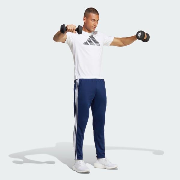 Blauw Train Essentials 3-Stripes Training Broek