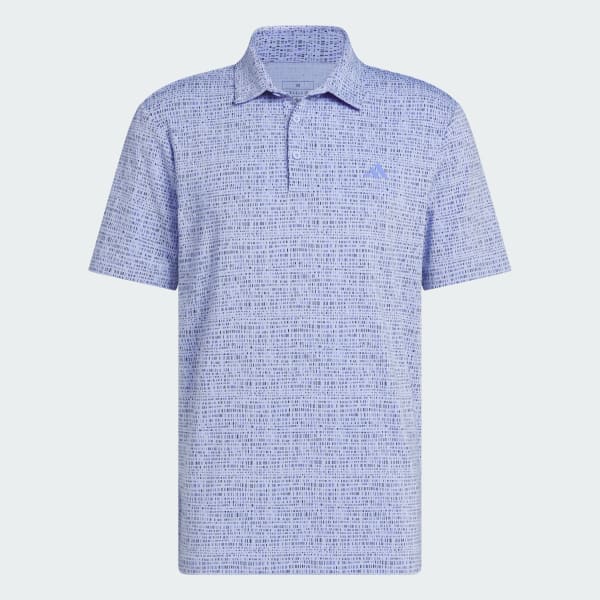 Blue Ultimate365 Power Grid Print Polo Shirt