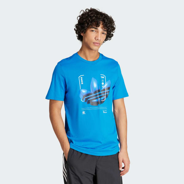 adidas Paris Graphic T shirt Blauw adidas Offici le Shop
