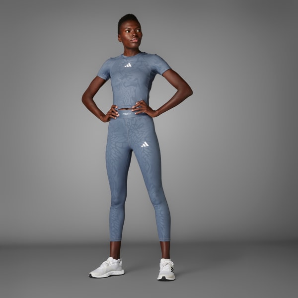 cerná Tričko Techfit Printed