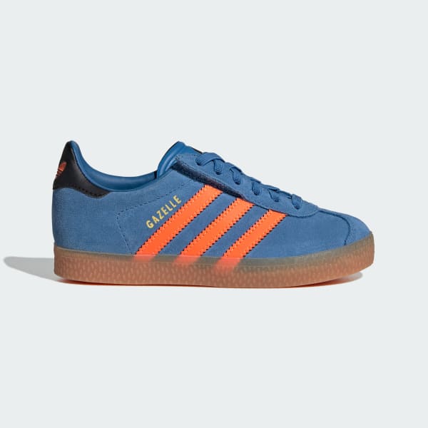 Bleu Chaussure lacets élastiques Gazelle Comfort Closure Enfants