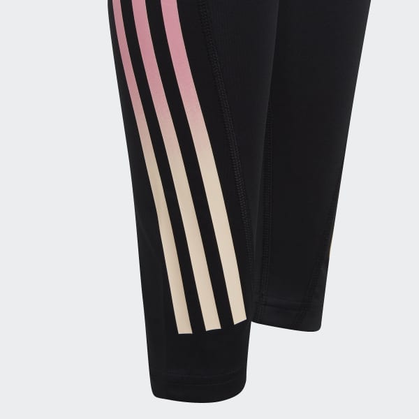 Schwarz AEROREADY 3-Streifen High-Rise Optime Pocket 7/8-Leggings