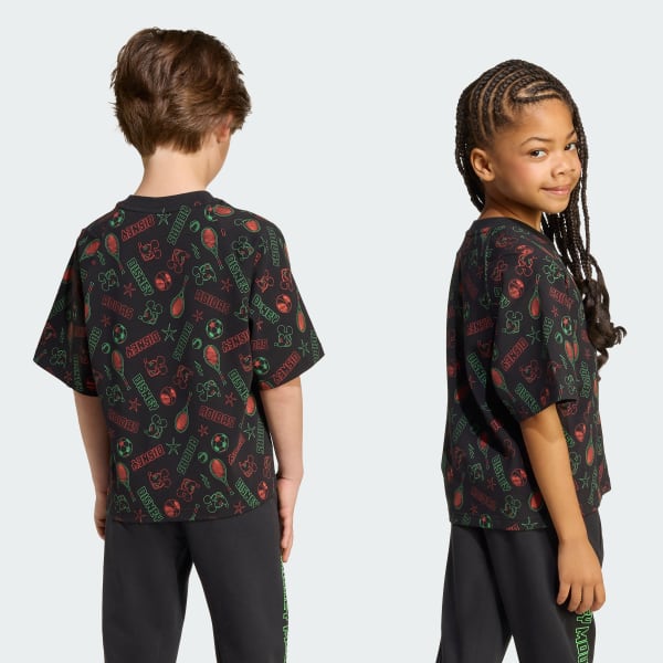 Negro Camiseta Disney Mickey Mouse para niños