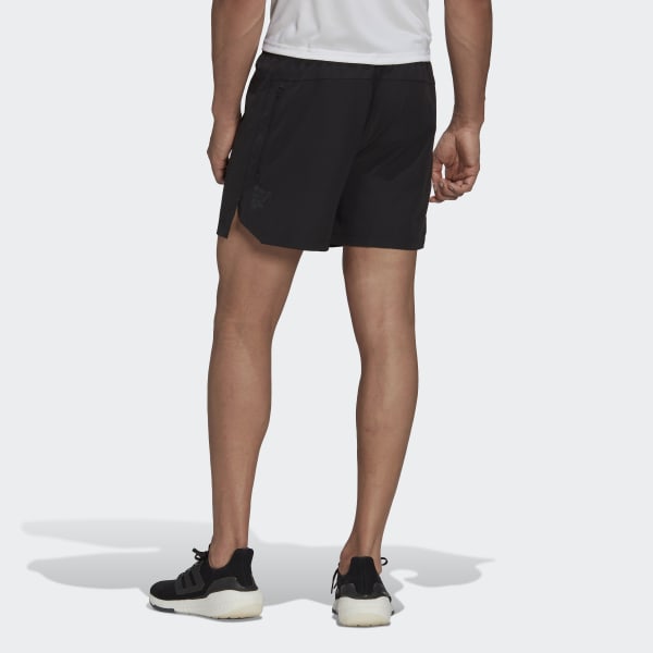 Black Workout Knurling Shorts TQ435