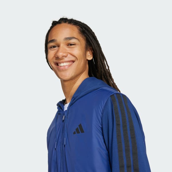 adidas Essentials CLIMAWARM 3-Stripes Insulated Hooded Hybrid