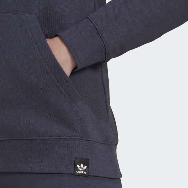 Niebieski Embroidered Hoodie DUO71