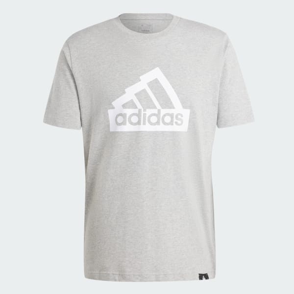 สีเทา เสื้อยืดพิมพ์ลาย Modern Essentials