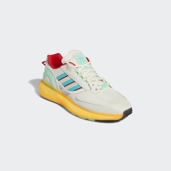 White ZX 5K Boost Shoes LWX66