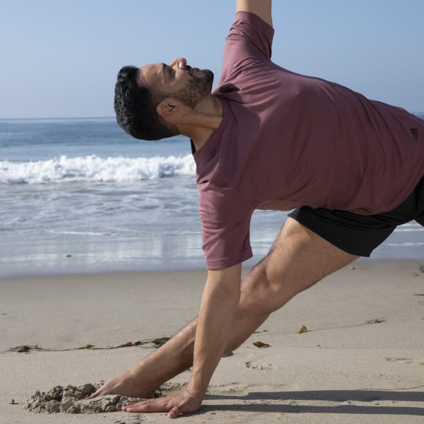 Burgundy Yoga Training Tee RD190