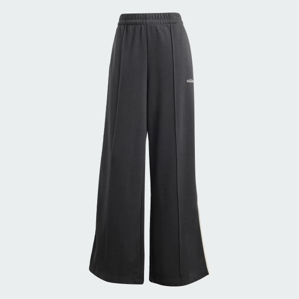 Black Seasonal Essentials Colourpop Pants with Embroidered Graphic