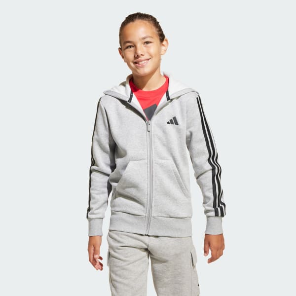 Grigio Felpa con cappuccio Essentials Full-Zip Junior