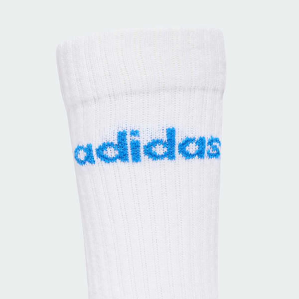 White LINEAR KIDS CREW 3 PAIRS PER PACK SOCKS