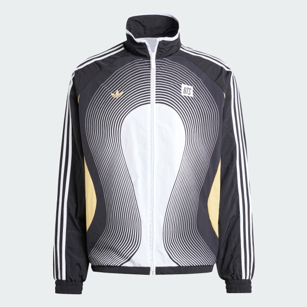 สีดำ เสื้อแทรคพิมพ์ลายทั้งตัว SST adidas x NTS Radio