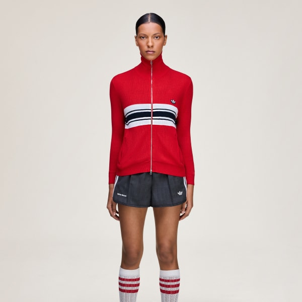 adidas WALES BONNER W KNIT TRACK TOP - Red | Free Shipping with