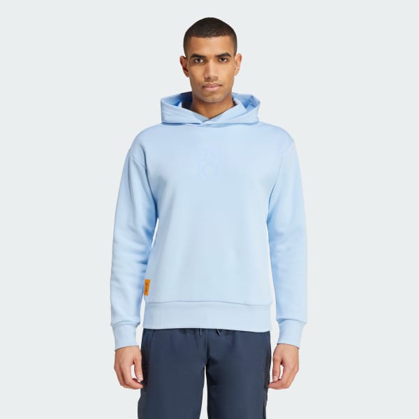 adidas Real Madrid Seasonal Doubleknit Hoodie Blue adidas UK