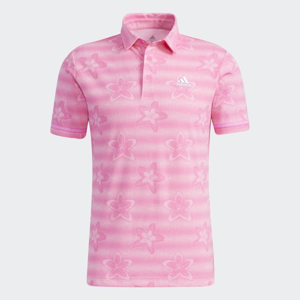 adidas pink polo shirt