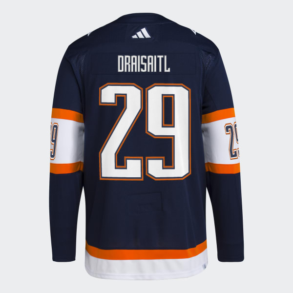 adidas Oilers Draisaitl Authentic Reverse Retro Wordmark Jersey Blue