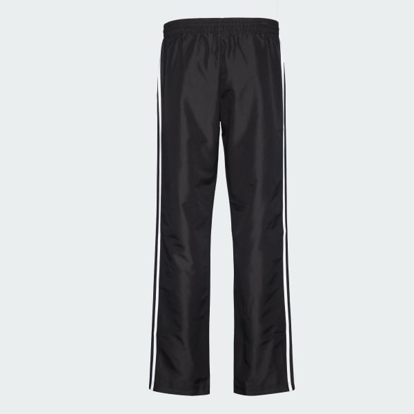 Black Woven adidas 3 Stripes Straight Pants