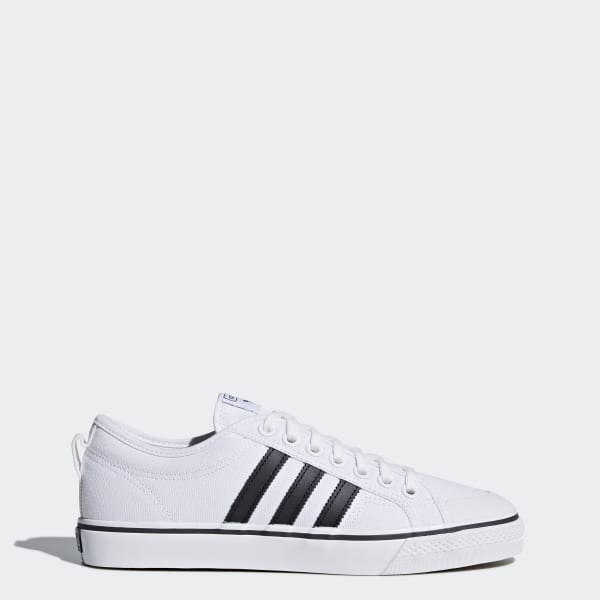 Adidas white nizza trainers clearance