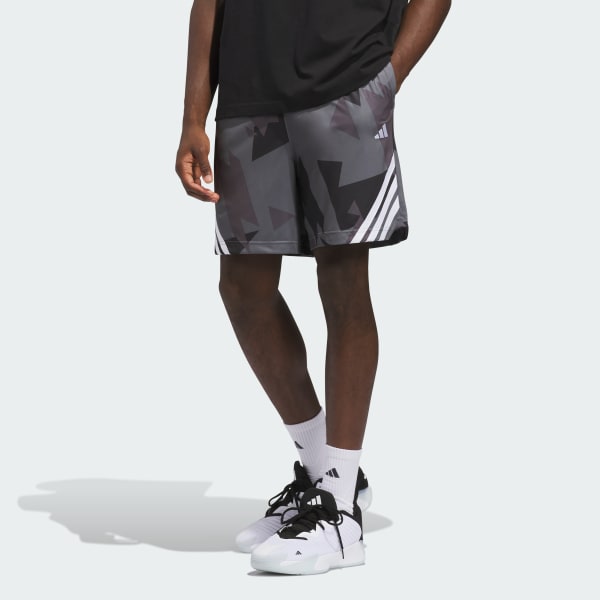 Plomo SHORTS AOP adidas BASKETBALL 3 TIRAS