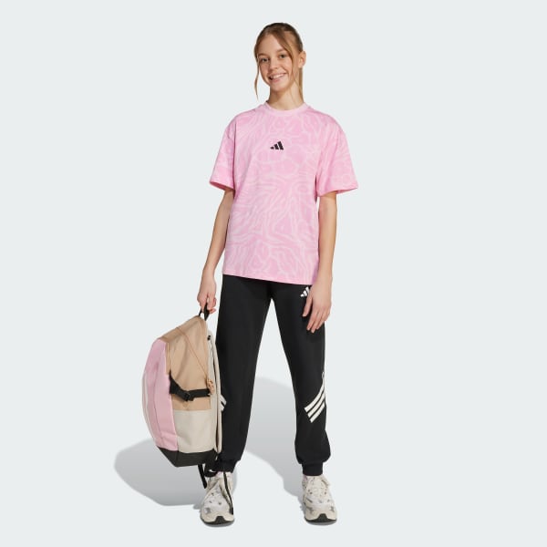Pink Future Icons Logo Tee Kids