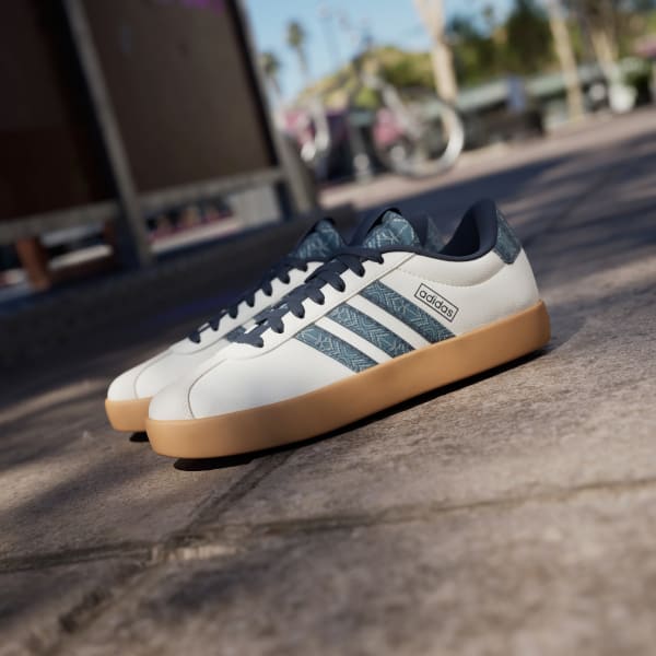 Adidas VL Court 3.0 Shoes Women s Off White Indigo Gum 8.5
