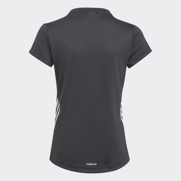 Svart AEROREADY 3-Stripes T-skjorte