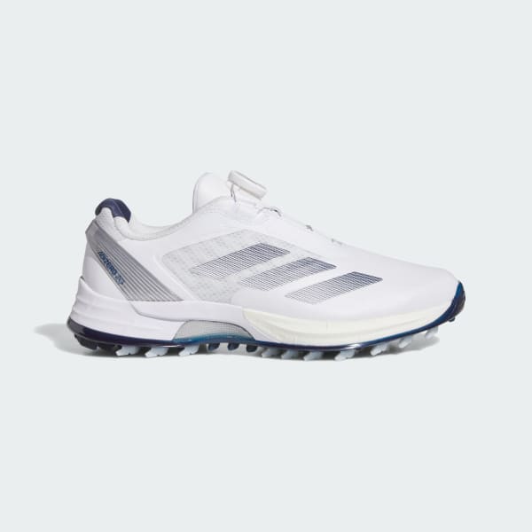 White ADIZERO ZG LOW CUT BOA SPIKELESS GOLF SHOES