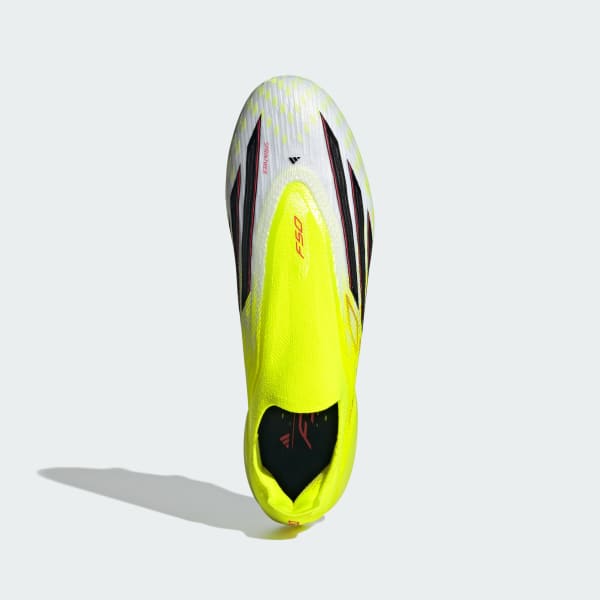 Jaune Chaussure de football sans lacets F50 ELITE Terrain gras